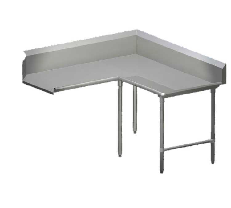 Product image #1 for John Boos Pro-Bowl 84-Inch L-Shaped Clean Corner Dishtable, 14-Gauge 304 Stainless Steel