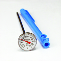 Taylor Precision Instant-Read Dial Pocket Thermometer with 1-Inch Dial and 5-Inch Stem, 0° to 220°F
