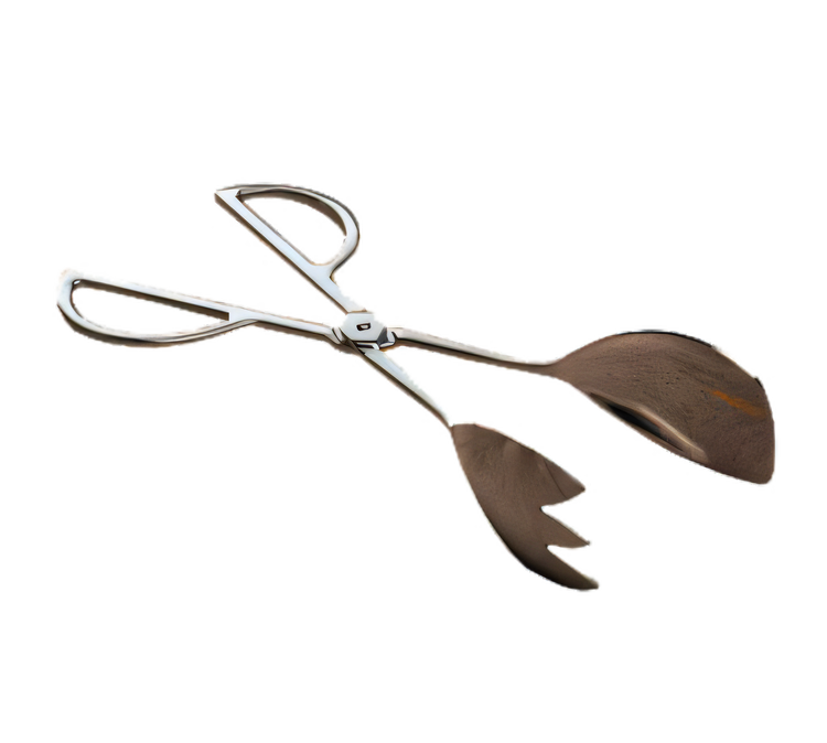 Product image #1 for American Metalcraft 10-Inch Stainless Steel Salad Tongs with Spoon/Fork, 3-Tine Design