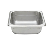 NestWell 1/6 Size Stainless Steel Steam Table Pan, 2-1/2 Inch Deep, 24 Gauge, Anti-Jam