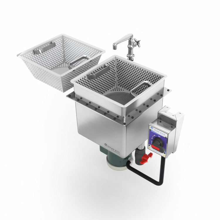 Product image #1 for Power Soak Silver Soak Weld-In Continuous Motion Silverware Pre-Washing Sink, 11 Gallon, 230V