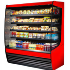 Thumbnail image #1 for Federal Industries Vision Series VRSS7278C Curved-End Refrigerated Open-Air Merchandiser, 4-Tier, Self-Contained R290, 71.25-Inch W