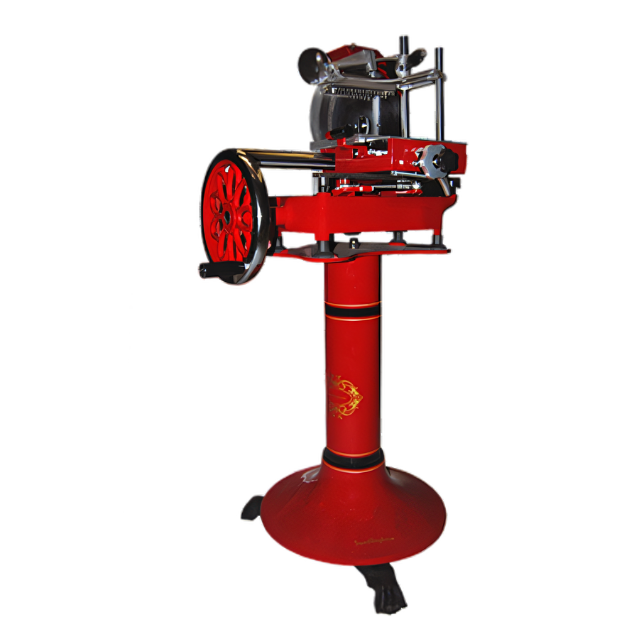 Product image #1 for Volano Vittoria 14-Inch Manual Flywheel Slicer with Automatic Feeding and Dual-Action Sharpener