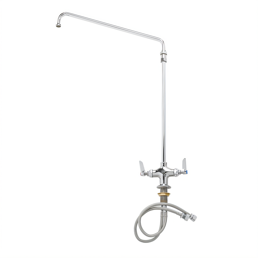 Product image #1 for Double Pantry Single-Hole Deck-Mounted Mixing Faucet with Elevated 6-Inch Swing Nozzle