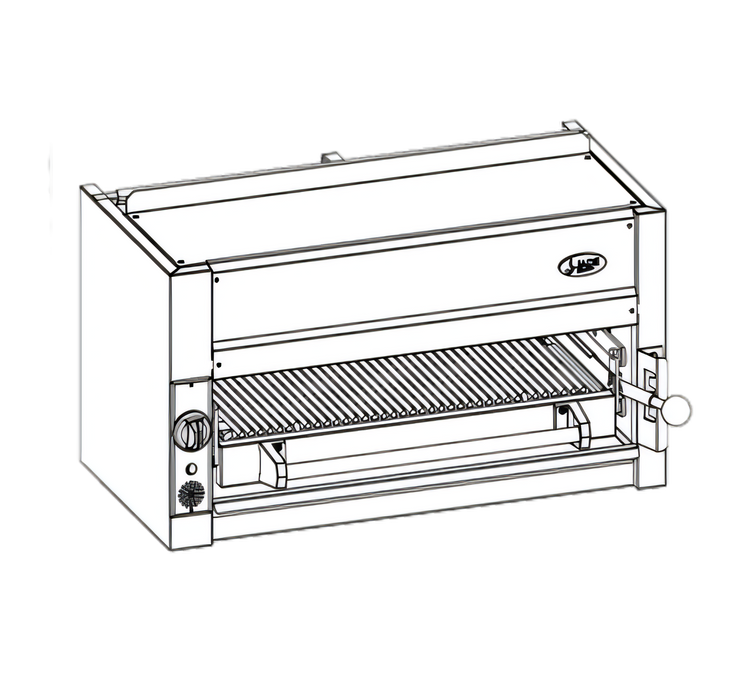 Product image #1 for Bistro 36-Inch Wall-Mount Gas Salamander Broiler with Infrared Burners