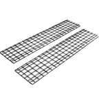 Thumbnail image #1 for Metro EP28C Wire Enclosure End Panel, 13"W x 75"H, Chrome Plated, Fits 86"H Post