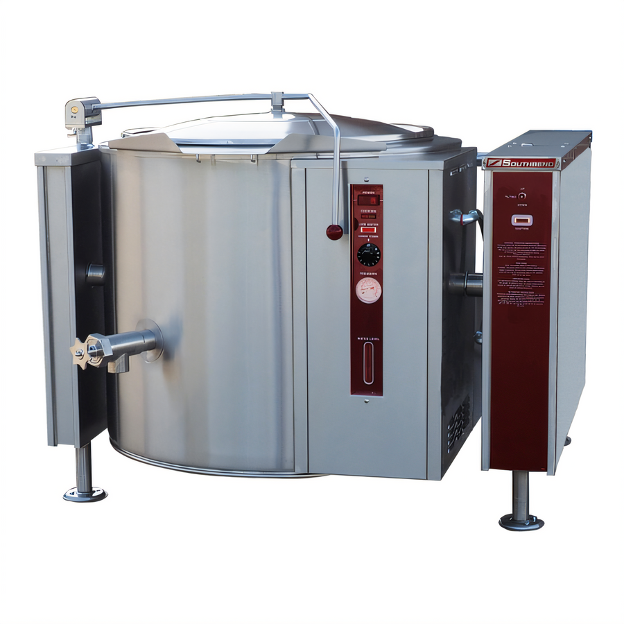 Product image #1 for Southbend Steam Short-Height 40-Gallon Gas Tilting Steam Kettle with 316 Stainless Steel Liner