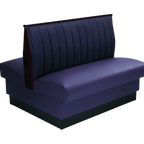 Thumbnail image #1 for ATSMFG ATS AT&S-AD-W36-12CH GR8 William Standard Booth, double, 48" long x 36" high, 12-channel back, removable sinuous spring seat with connecting
