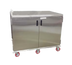 Thumbnail image #1 for Economy Enclosed Mobile Patient Tray Cart, 24-Tray, Two-Door, Stainless Steel