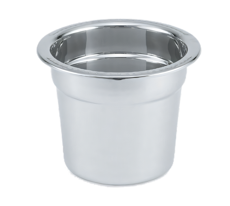 Product image #1 for Vollrath Miramar Decorative Round Soup Inset, 7 Quart, 18-8 Stainless Steel, Mirror Finish