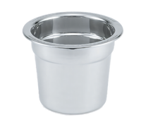 Vollrath Miramar Decorative Round Soup Inset, 7 Quart, 18-8 Stainless Steel, Mirror Finish