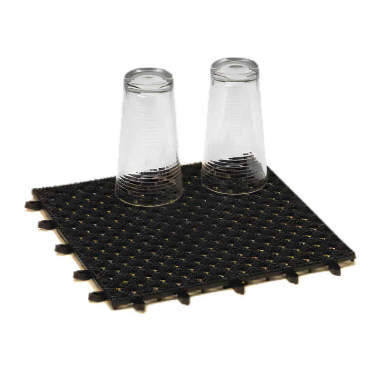 Product image #1 for American Metalcraft 12-Inch Black Snap-Together Molded Vinyl Bar Tile