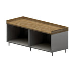 Thumbnail image #1 for BK Resources CMBT-3096 96 x 30-Inch Hard Maple Top Chef Table with Open-Front Stainless Steel Cabinet Base and 4-Inch Coved Riser