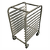 Thumbnail image #1 for Klinger's Trading Mobile Half-Height End-Loading Aluminum Sheet Pan Rack for 10 Full-Size 18 x 26 Inch Pans