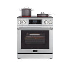Thumbnail image #1 for Koolmore KM-EPR-30TDP-SS 30-Inch Freestanding Stainless Steel Electric Range with Self-Cleaning, True Convection, and Digital Controls