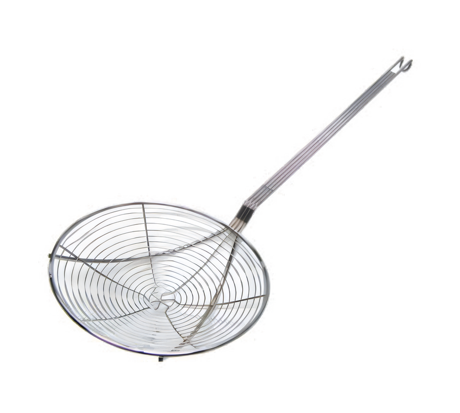 Product image #1 for Heavy Duty 9-Inch Spiral Wire Skimmer, Nickel Plated