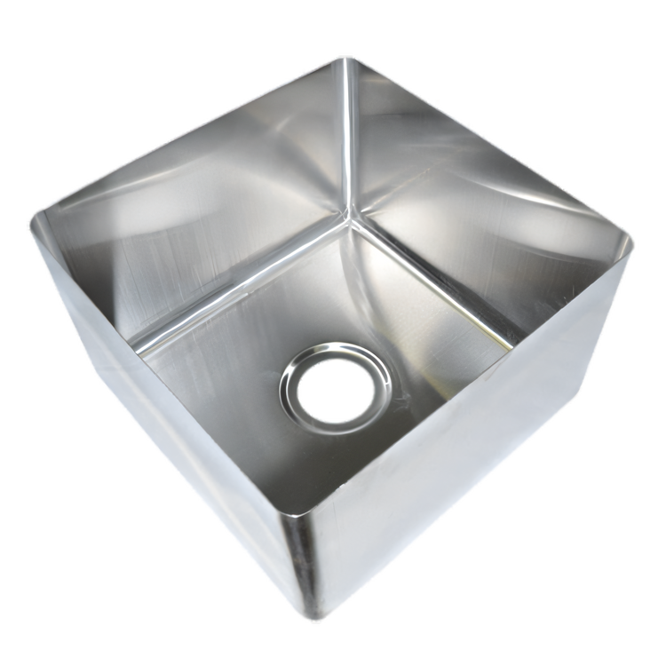 Product image #1 for John Boos Weld-In Undermount Single-Compartment Stainless Steel Sink, 20" x 20" x 12"