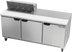 Thumbnail image #1 for Beverage-Air 72-Inch Three-Section Sandwich Prep Table Refrigerator with 8-Pan Top and 10-Inch Cutting Board