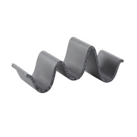 American Metalcraft Whimsical Gray Melamine 3-Compartment Taco Holder