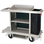 Thumbnail image #1 for Rubbermaid Commercial Products 1969596 Full-Size Platinum Housekeeping Cart