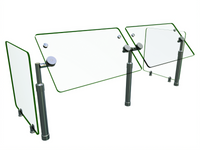 Hatco Flav-R-Shield Single-Sided Adjustable Self-Service Sneeze Guard, 2-Bay, 48 Inch Wide