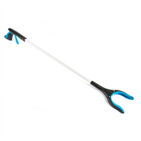 36-Inch Grabber Tool with 90° Silicone Rotational Jaw and Anodized Aluminum Pole