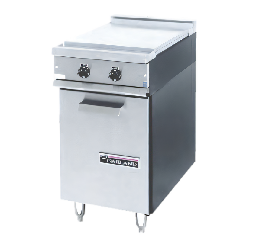 Product image #1 for Garland 36E Series 18-Inch Heavy Duty Electric Add-A-Unit Range Attachment with Dual Boil Plates and Storage Base