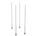 Thumbnail image #1 for Metro qwikTRAK HD High Density Track Shelving Stationary Intermediate Unit Kit with 74-Inch Stainless Steel Posts