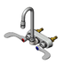 Thumbnail image #1 for T&S Brass B-1115-132X-02 Wall-Mount Workboard Faucet with 4-Inch Centers and 132X Gooseneck