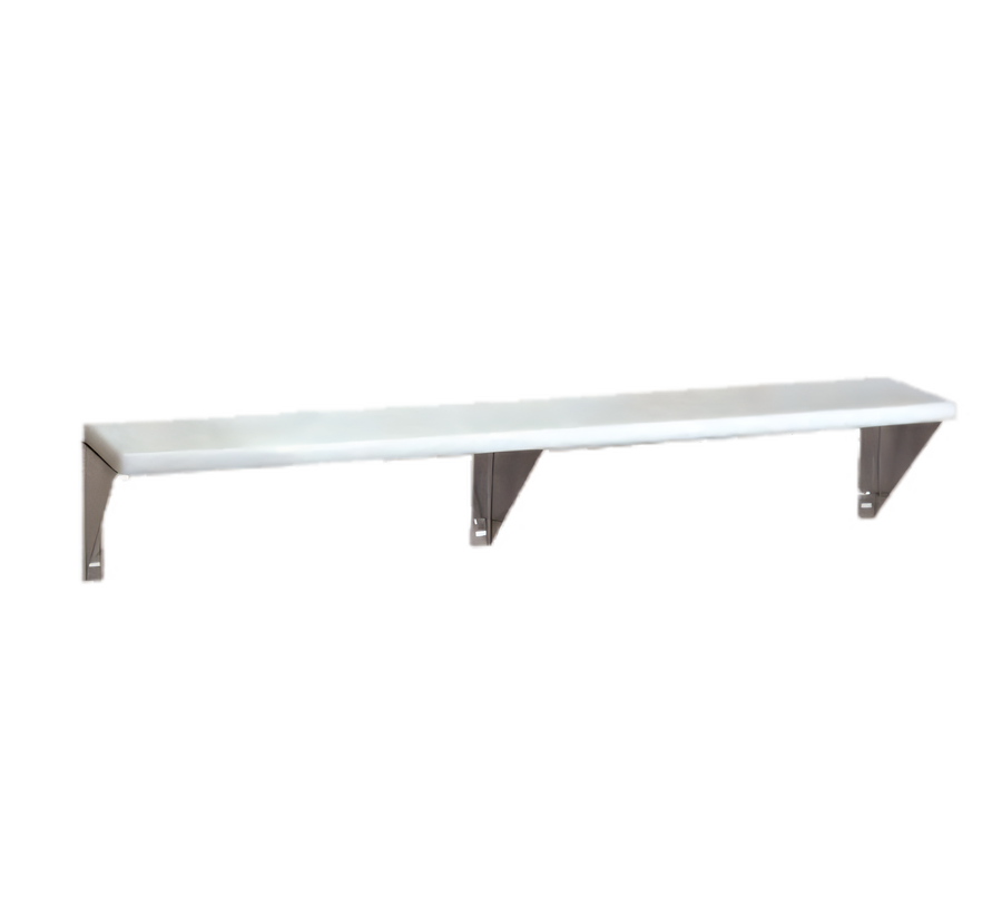 Product image #1 for Advance Tabco Triumph (Supreme) Stainless Steel Carving Station Shelf with Removable 3/8-Inch White Poly Cutting Board