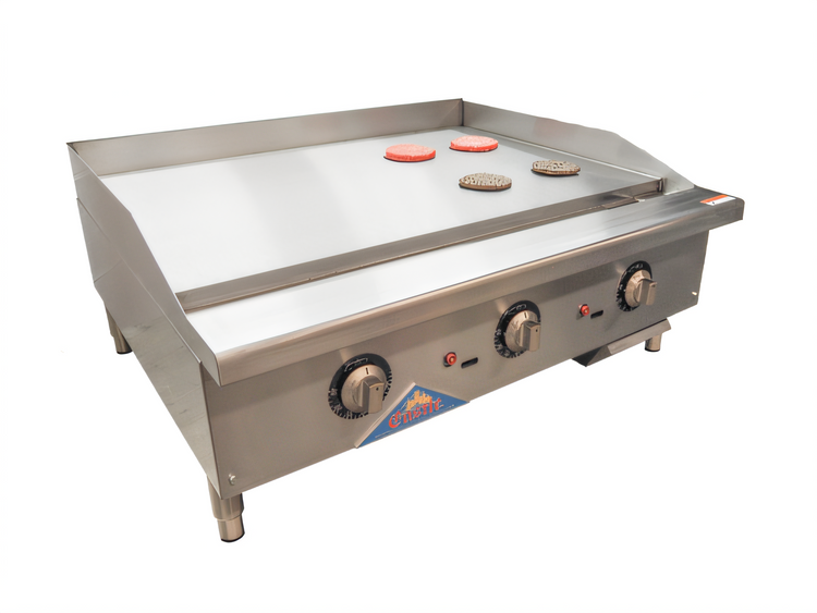 Product image #1 for Comstock-Castle 24-Inch Countertop Gas Griddle with Thermostat Control and Safety Pilot