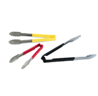 Vollrath Jacob's Pride® 12 Inch Springless Utility Tongs with Scalloped Teeth and Yellow Kool-Touch Handle