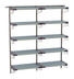 Thumbnail image #1 for Metro SmartWall Life Tall Double-Wide Five-Tier Wall-Mounted Shelving Kit