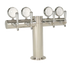Thumbnail image #1 for Metropolis T Medallion 4-Faucet Glycol-Cooled Countertop Draft Beer Tower