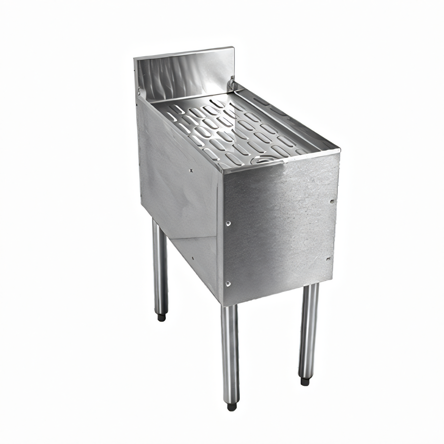 Product image #1 for CHOICE C-DBA-18 Freestanding Underbar Corner Drainboard, 18 x 19 Inches, Stainless Steel