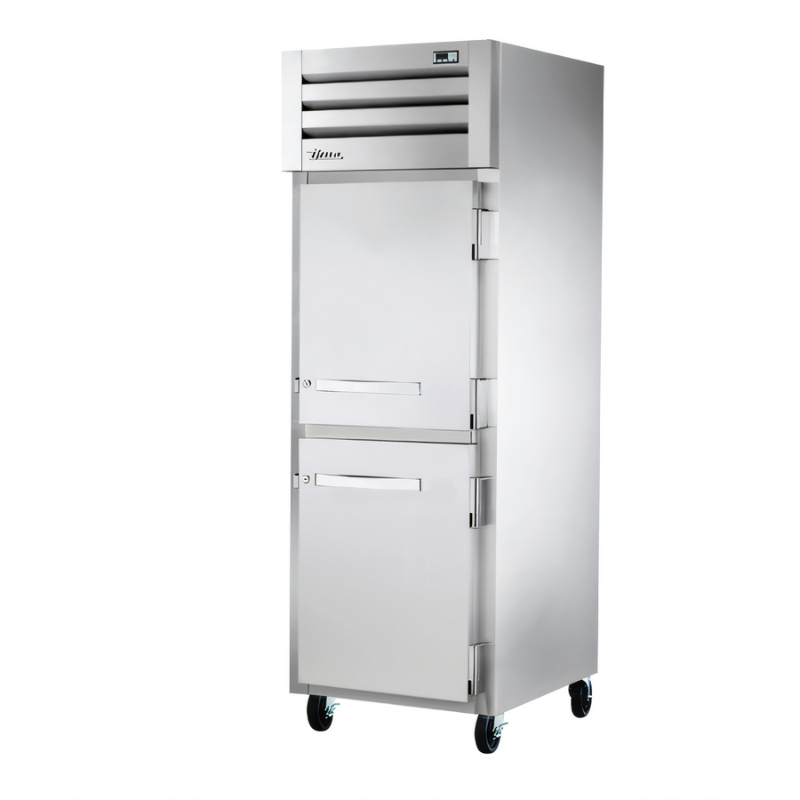 Product image #1 for True Spec Series One-Section Reach-In Refrigerator with 2 Solid Half Swing Doors, Top-Mounted Self-Contained R290