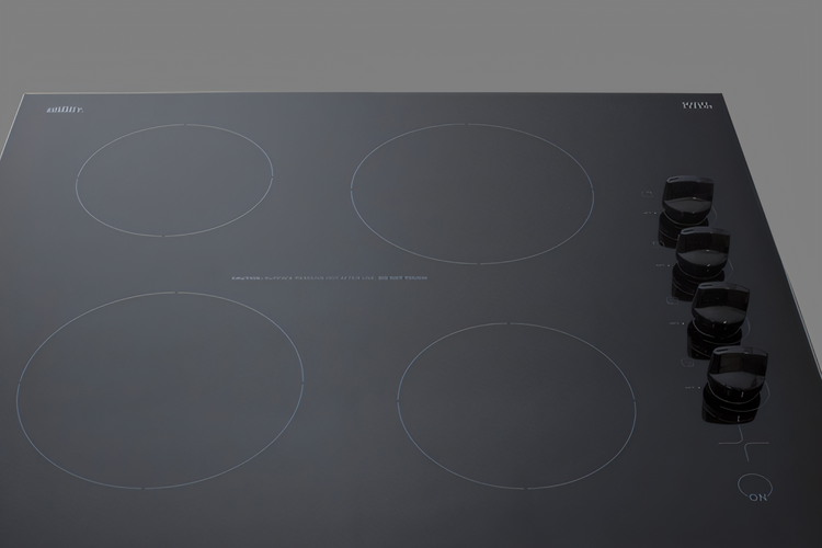 Product image #1 for Summit Commercial 24-Inch Built-In Electric Radiant Cooktop, 4-Burner, Black Ceramic Glass