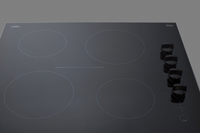 Summit Commercial 24-Inch Built-In Electric Radiant Cooktop, 4-Burner, Black Ceramic Glass
