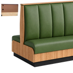Thumbnail image #1 for ATSMFG ATS AT&S-ASWB-KR48-3CH GR8 Karender Wall Booth, 48" high, 3-channel back, Upholstery and foam fitted over a computer-cut cabinet-grade plywood