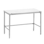 Thumbnail image #1 for Channel Manufacturing CT348 48 x 30 x 34 Inch Poly Top Stainless Steel Work Table, Open Base, 3/4-Inch Top