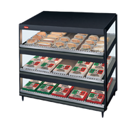 Hatco Glo-Ray 24-Inch Countertop Pass-Thru Merchandising Warmer with 3-Tier Slanted Shelves