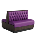 Thumbnail image #1 for ATSMFG ATS AT&S-AD-KR36-BT GR8 Karender Standard Booth, double, 48" long x 36" high, Sewn Button-tuft back, Upholstery and foam fitted over a