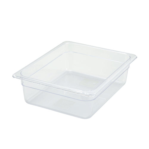 Product image #1 for Winco Poly-Ware Clear Polycarbonate 1/2 Size Food Pan, 3-1/2-Inch Deep