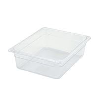 Winco Poly-Ware Clear Polycarbonate 1/2 Size Food Pan, 3-1/2-Inch Deep