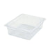 Thumbnail image #1 for Winco Poly-Ware Clear Polycarbonate 1/2 Size Food Pan, 3-1/2-Inch Deep