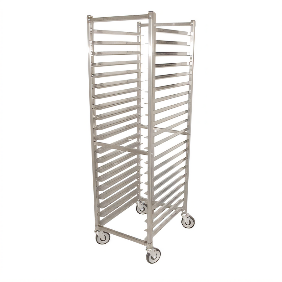 Product image #1 for Full-Size Mobile End-Load Stainless Steel Pan Rack for 18 x 26-Inch Pans