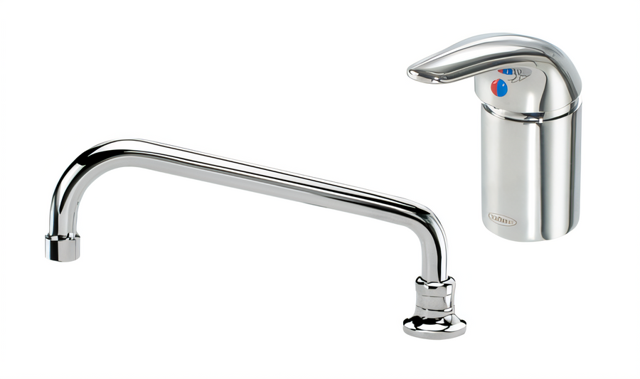 Product image #1 for Krowne Royal Series Single Lever Deck-Mount Remote Valve Faucet with 10-Inch Remote Swing Spout, 1.8 GPM