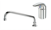 Krowne Royal Series Single Lever Deck-Mount Remote Valve Faucet with 10-Inch Remote Swing Spout, 1.8 GPM