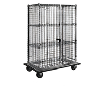 Eagle QuadTruss Stainless Steel Security Cage with Dolly Truck, 52-7/8 W x 29-3/4 D x 69 H