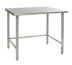 Thumbnail image #1 for Eagle Group Budget Series 108 in. x 36 in. Flat Top Stainless Steel Work Table with Tubular Base